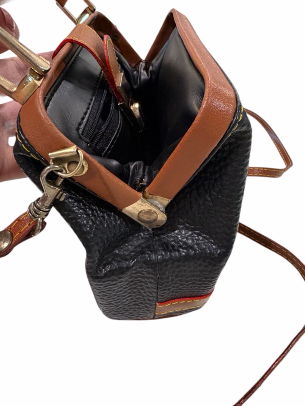 Leather Mini Doctor Bag Crossbody - Picture 4 of 14